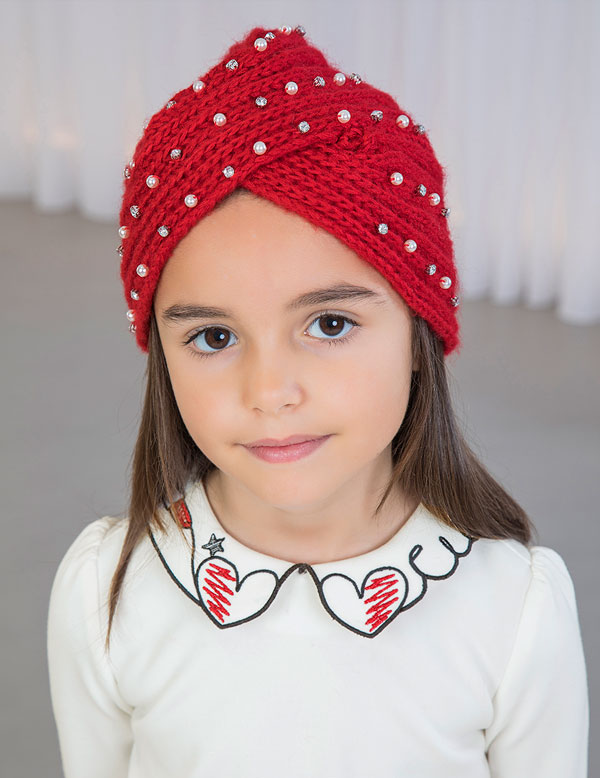 Turban-Style Hat and Gloves Set