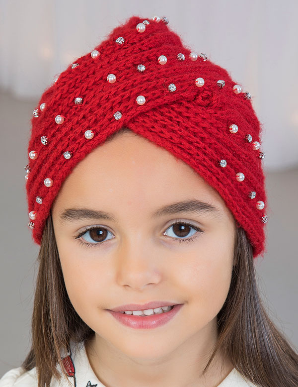 Turban-Style Hat and Gloves Set