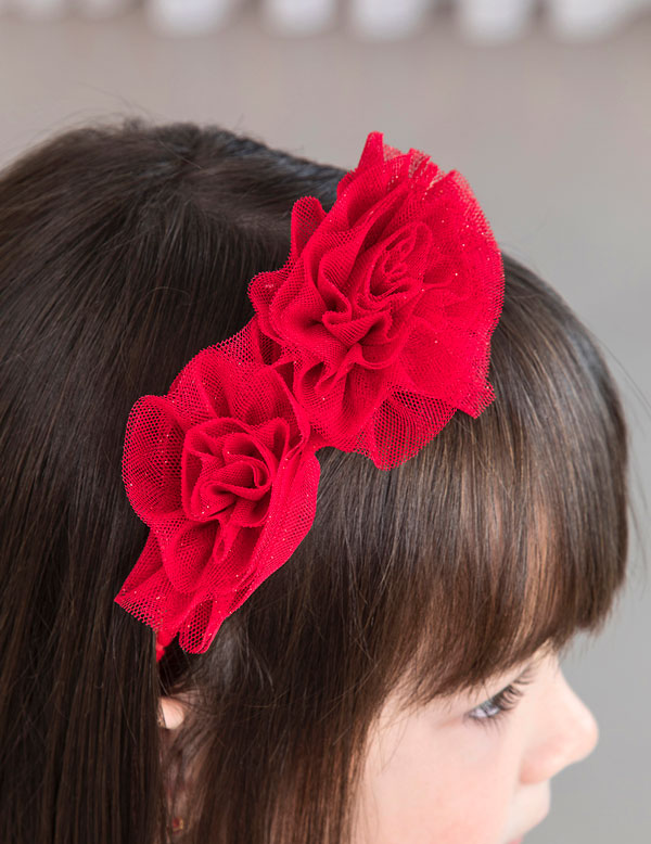 Tulle Flower Headband