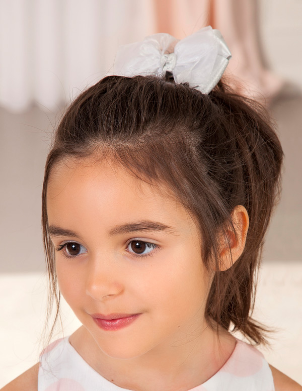 Pinza doble lazada organza