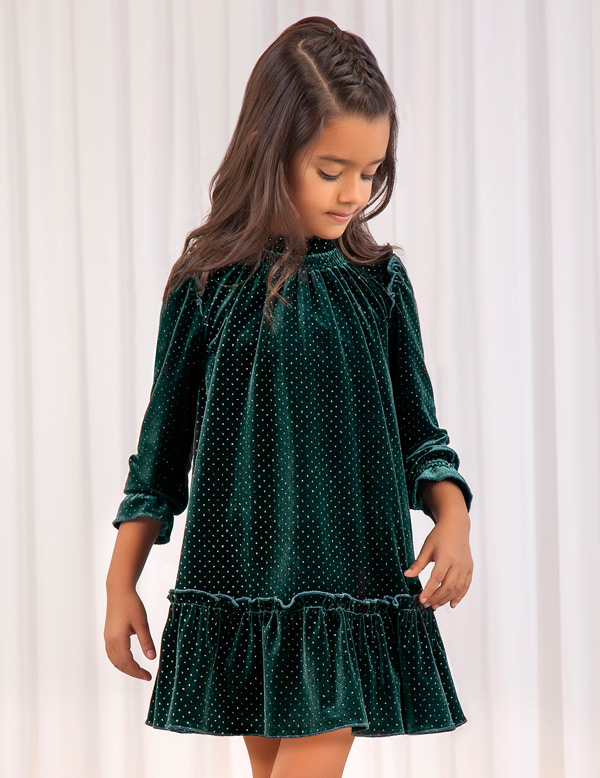 glitter velvet dress