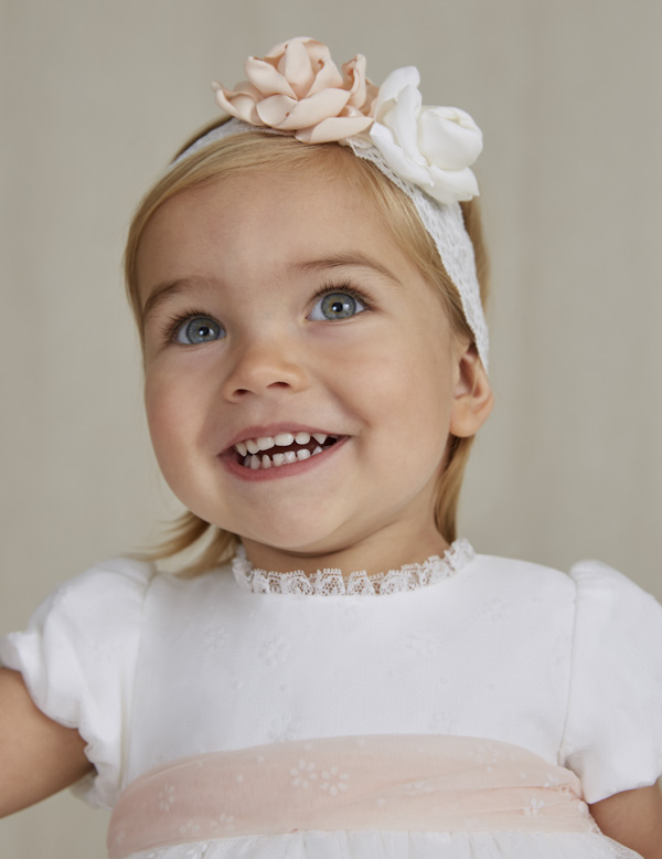 Lace Headband For Baby White Abel Lula