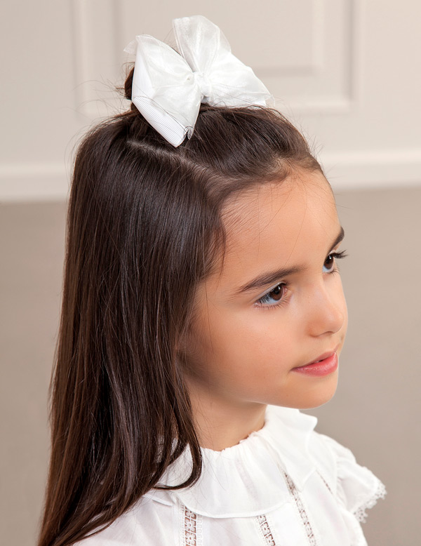 Pinza doble lazada organza