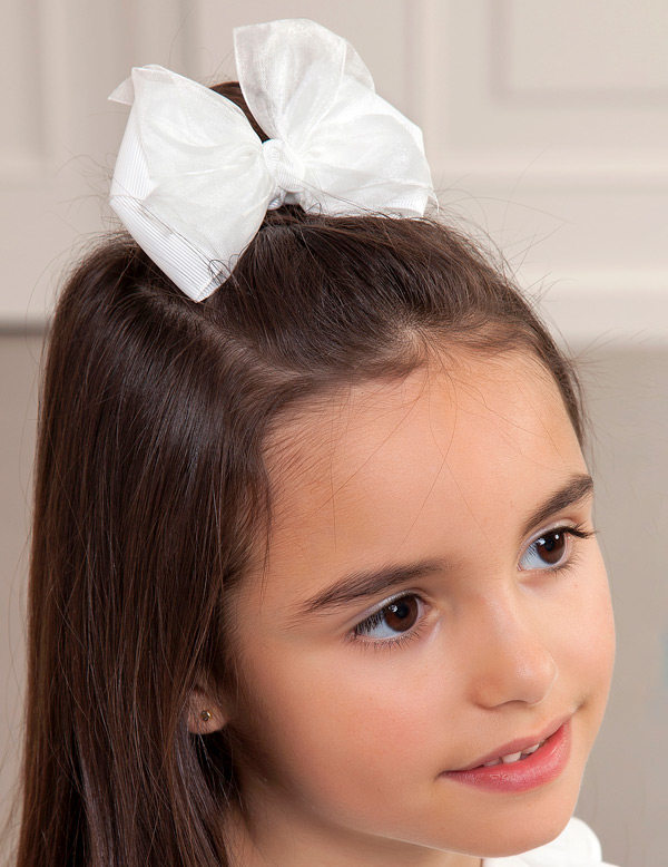 Pinza doble lazada organza